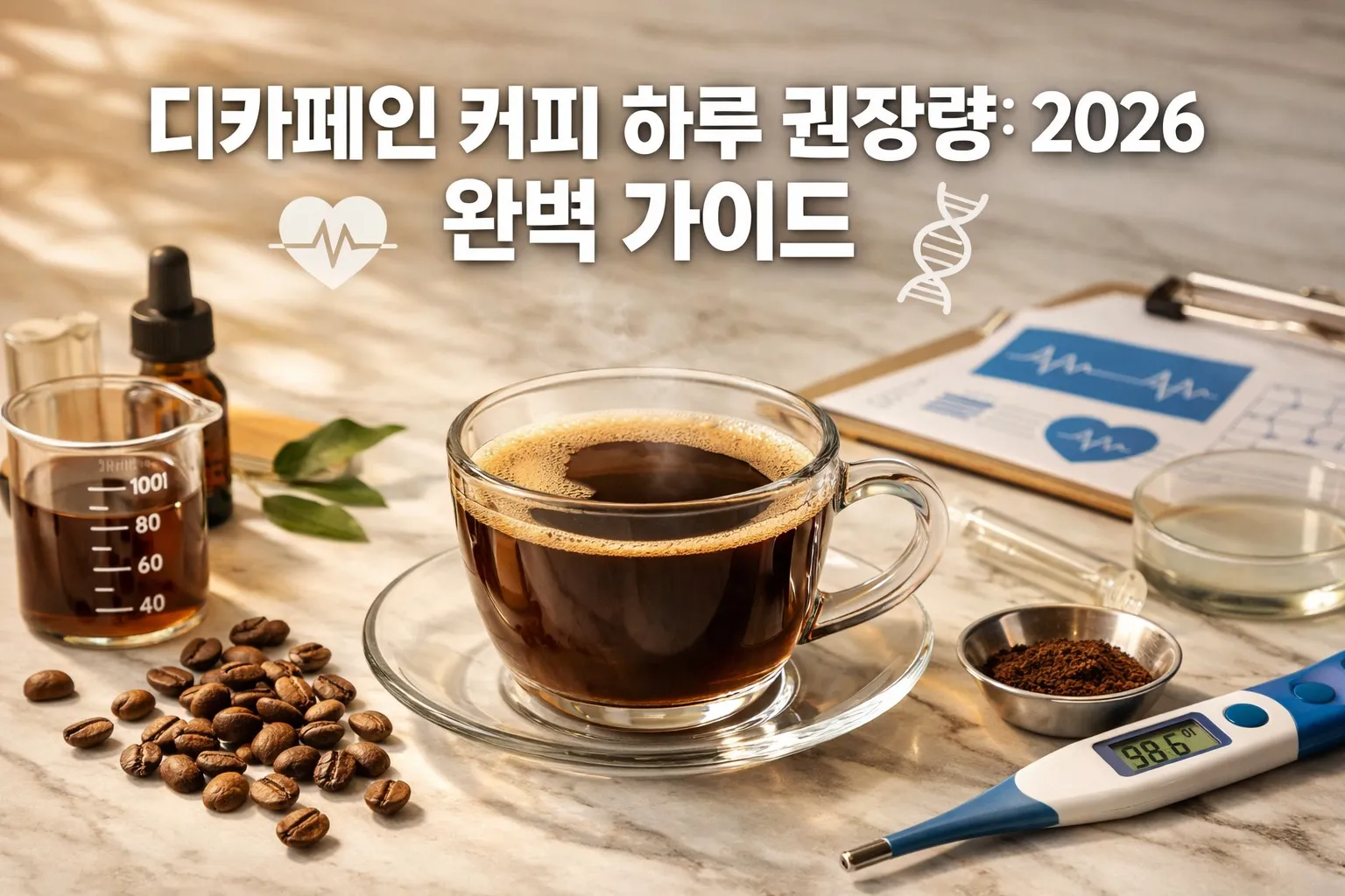 디카페인 커피 하루 권장량 완벽 가이드 | 2026년 최신 기준