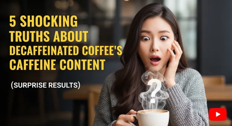 디카페인 커피 카페인 함량의 충격적인 진실 5가지 (의외의 결과)