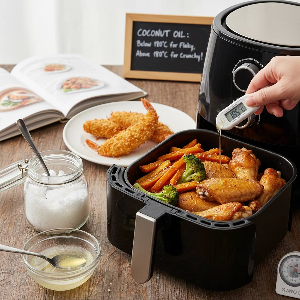 에어프라이어 요리에 찰떡인 코코넛오일 사용법과 온도별 주의사항 Image 1