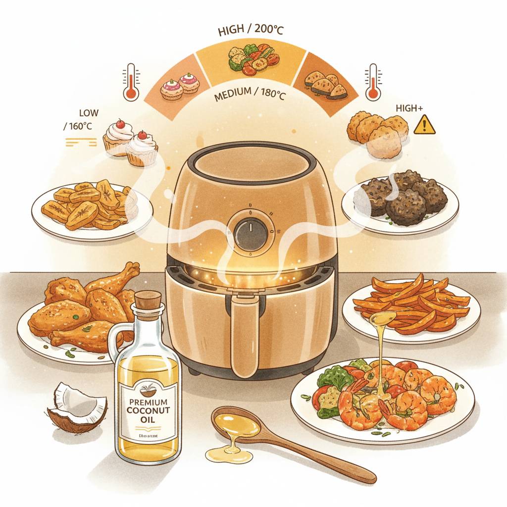 에어프라이어 요리에 찰떡인 코코넛오일 사용법과 온도별 주의사항 Image 2
