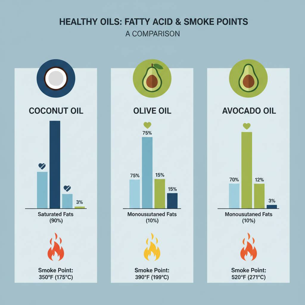 코코넛오일 vs 올리브오일 vs 아보카도오일: 혈관 건강과 다이어트에 더 유리한 오일은 Image 2