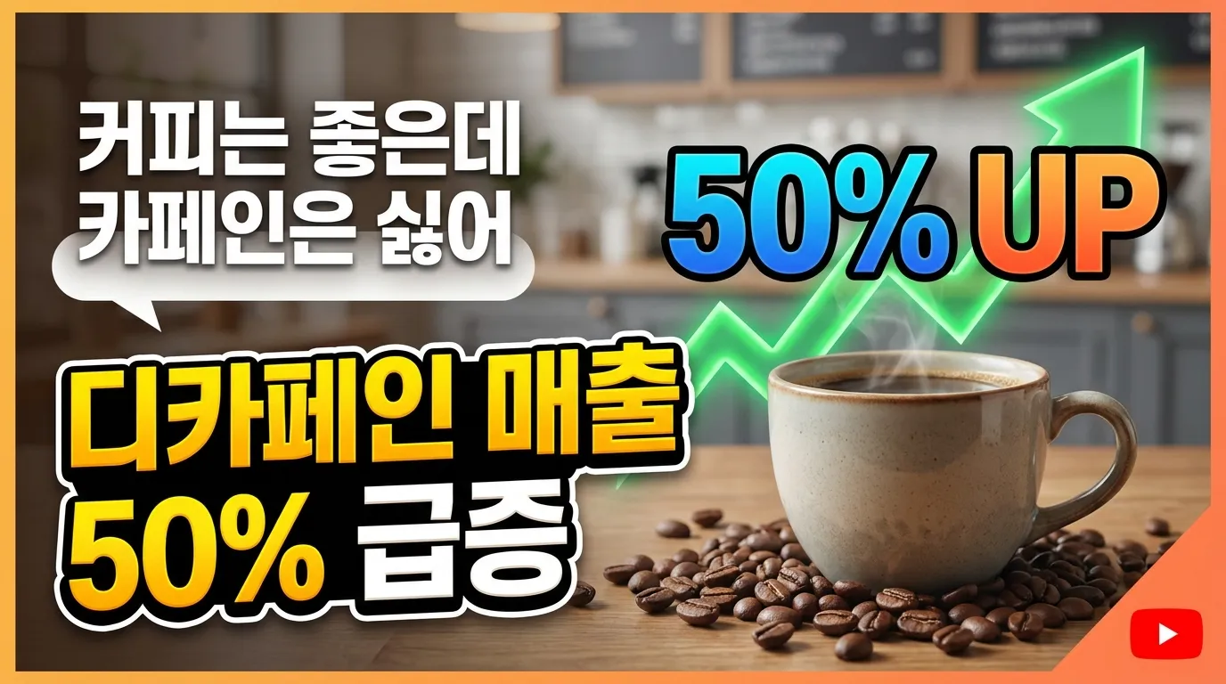 커피는 좋은데 카페인은 싫어 디카페인 매출 급증